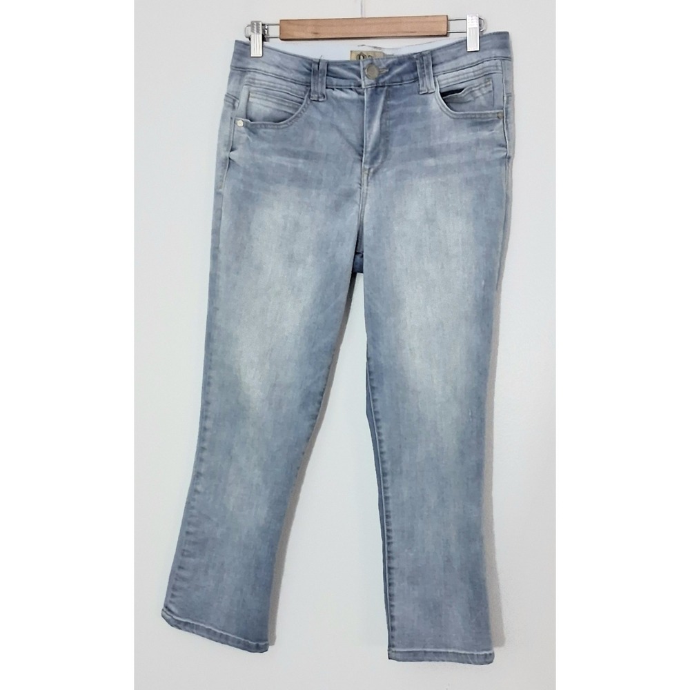 Democracy Jeans Women's Size 8 Ab Technology Light Wash Cropped Pockets Preowned